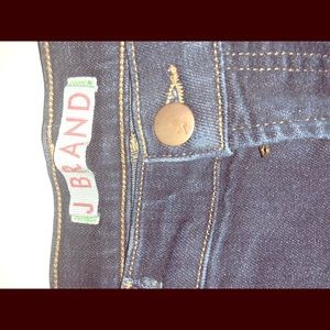 Jbrand dark blue skinny leg/light fade